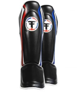 PROTECTION Thai Fighter Shin Guards - Black