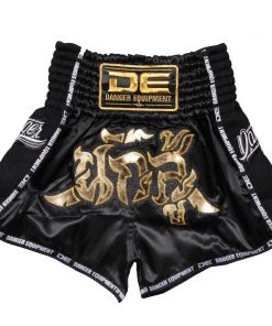 Danger Equipment D.E Fit Special Muay Thai Shorts - Black/Gold