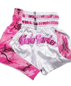 Danger Equipment D.E Fit Special Muay Thai Shorts - Pink/White