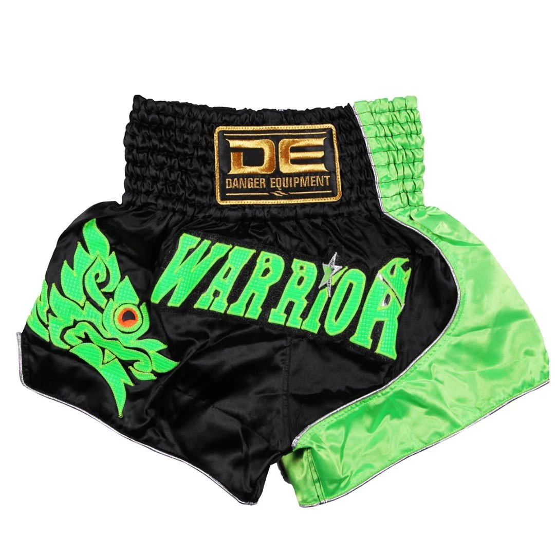 Danger Equipment D.E Fit Special Muay Thai Shorts - Green 3 Danger Equipment D.E Fit Special Muay Thai Shorts - Green
