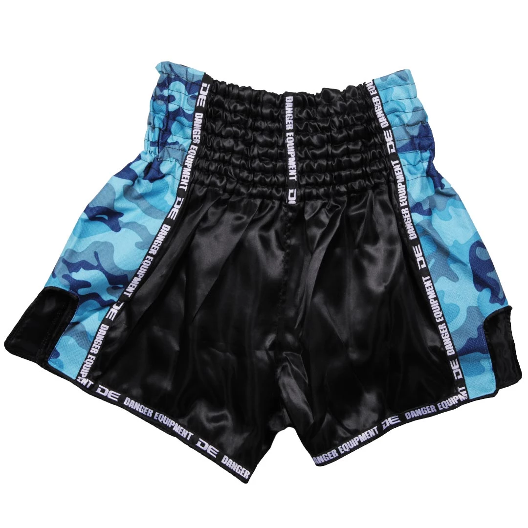 Danger Equipment D.E Fit Special Muay Thai Shorts - Blue Camo 4 Danger Equipment D.E Fit Special Muay Thai Shorts - Blue Camo
