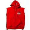 APPAREL & ACCESSORIES Union Boxing Sleeveless Zipped Hoodie - Red 2 APPAREL & ACCESSORIES Union Boxing Sleeveless Zipped Hoodie - Red