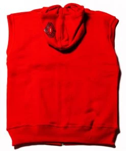 APPAREL & ACCESSORIES Union Boxing Sleeveless Zipped Hoodie - Red