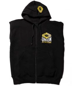 APPAREL & ACCESSORIES Union Boxing Sleeveless Zipped Hoodie - Black