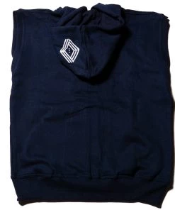 Union Boxing Sleeveless Zipped Hoodie - Navy APPAREL & ACCESSORIES