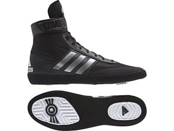 Adidas Combat Speed 5 Wrestling Boots - Black/Silver 3 Adidas Combat Speed 5 Wrestling Boots - Black/Silver