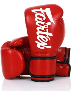 FIGHT GLOVES BGV14 Fairtex Red Microfiber Gloves