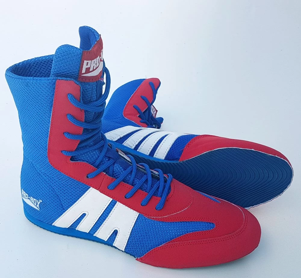 Pro Box Kids Boxing Boots - Blue/Red 3 Pro Box Kids Boxing Boots - Blue/Red