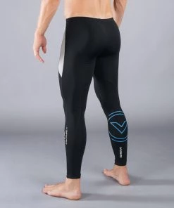Virus StayCool Mens Grappling Spats Black/Blue TRAINING