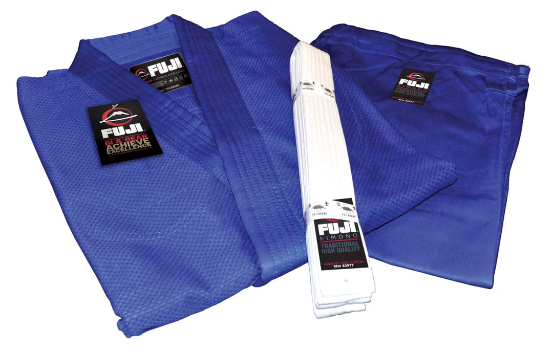 Fuji Sports Single Weave Judo Gi Blue 4 Fuji Sports Single Weave Judo Gi Blue