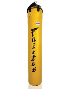 Fairtex 6ft Yellow Banana Kick Bag - Filled 45kg Heavy Bags