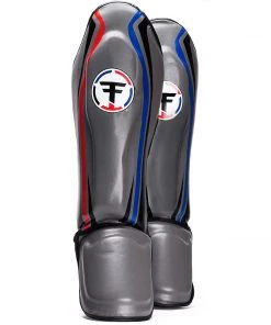 PROTECTION Thai Fighter Shin Guards - Grey