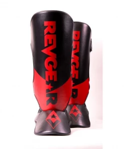PROTECTION Revgear Pinnacle Shin Guards - Black/Red