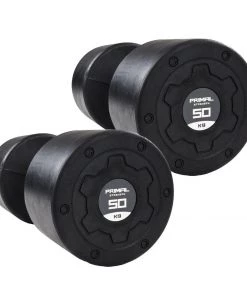 WEIGHTS & BARS Primal Strength Stealth Commercial Fitness Premium Rubber/Stainless Steel 2.5kg-25kg Dumbbell Set (10 Pairs) 16 WEIGHTS & BARS Primal Strength Stealth Commercial Fitness Premium Rubber/Stainless Steel 2.5kg-25kg Dumbbell Set (10 Pairs)