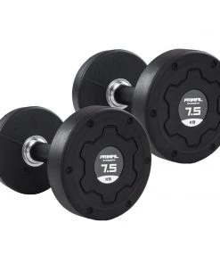 WEIGHTS & BARS Primal Strength Stealth Commercial Fitness Premium Rubber/Stainless Steel 2.5kg-25kg Dumbbell Set (10 Pairs) 12 WEIGHTS & BARS Primal Strength Stealth Commercial Fitness Premium Rubber/Stainless Steel 2.5kg-25kg Dumbbell Set (10 Pairs)