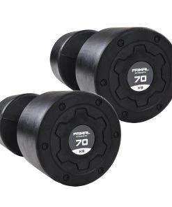 WEIGHTS & BARS Primal Strength Stealth Commercial Fitness Premium Rubber/Stainless Steel 2.5kg-25kg Dumbbell Set (10 Pairs) 17 WEIGHTS & BARS Primal Strength Stealth Commercial Fitness Premium Rubber/Stainless Steel 2.5kg-25kg Dumbbell Set (10 Pairs)