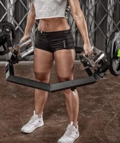 Primal Strength Stealth Commercial Fitness Multi-Grip Olympic Shrug Bar (Matte Black)