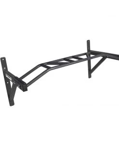 Primal Strength Stealth Commercial Fitness Elite Wall Mounted Multi Chin Bar (Matte Black) Chins, Dips & Press Ups