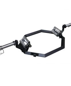 Primal Strength Stealth Commercial Fitness Multi-Grip Olympic Shrug Bar (Matte Black)