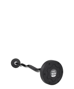 Primal Strength Stealth Elite Fitness Premium Rubber Stainless Steel Handle Barbell Set 10-45kg 10 Bar Set (Black)