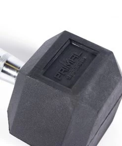 Primal Strength 1-10kg Commercial Rubber Hex Dumbbell Set (10 Pairs) 8 Primal Strength 1-10kg Commercial Rubber Hex Dumbbell Set (10 Pairs)
