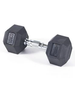 WEIGHTS & BARS Rocksolid Rubber Hex Dumbbells 1-50kg (Pairs) 7 WEIGHTS & BARS Rocksolid Rubber Hex Dumbbells 1-50kg (Pairs)