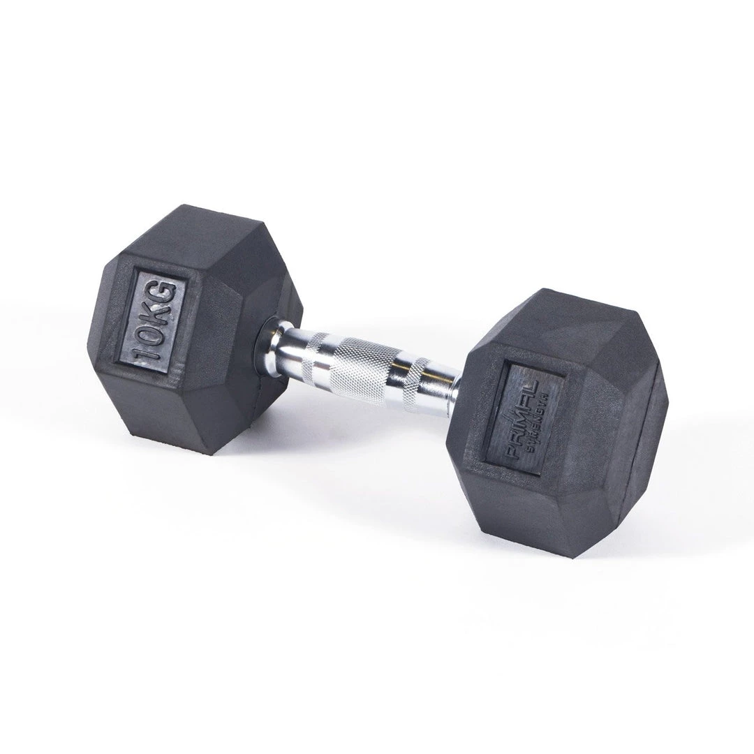 WEIGHTS & BARS Rocksolid Rubber Hex Dumbbells 1-50kg (Pairs) 5 WEIGHTS & BARS Rocksolid Rubber Hex Dumbbells 1-50kg (Pairs)