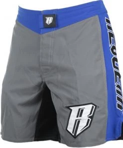 Revgear Spartan Pro Micro MMA Shorts - Grey & Blue