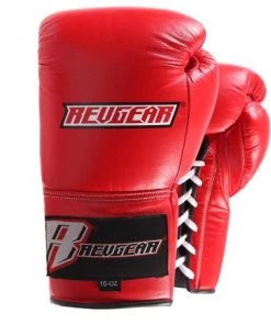 FIGHT GLOVES Revgear Professional Competition Boxing Gloves - Red