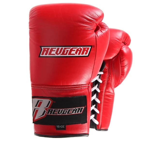 FIGHT GLOVES Revgear Professional Competition Boxing Gloves - Red 3 FIGHT GLOVES Revgear Professional Competition Boxing Gloves - Red
