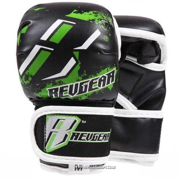 FIGHT GLOVES Revgear Kids Deluxe MMA Gloves - Green 3 FIGHT GLOVES Revgear Kids Deluxe MMA Gloves - Green