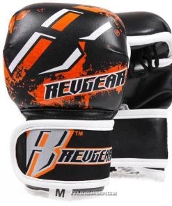 FIGHT GLOVES Revgear Kids Deluxe MMA Gloves - Orange