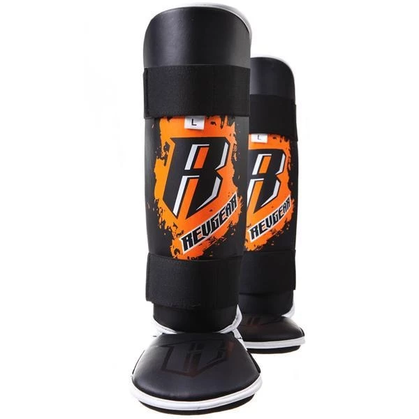 Revgear Kids Deluxe Shin Guards - Orange 3 Revgear Kids Deluxe Shin Guards - Orange