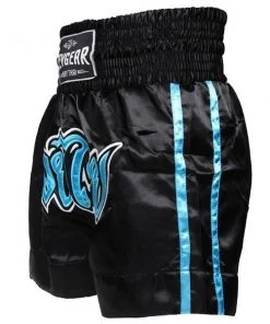 Revgear Kids Muay Thai Shorts - Black Blue 11 Revgear Kids Muay Thai Shorts - Black Blue