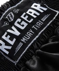 Revgear Kids Muay Thai Shorts - Black Blue 12 Revgear Kids Muay Thai Shorts - Black Blue