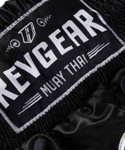 Revgear Kids Muay Thai Shorts - Black Green 13 Revgear Kids Muay Thai Shorts - Black Green