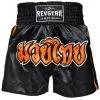 Revgear Kids Muay Thai Shorts - Black Orange 1 Revgear Kids Muay Thai Shorts - Black Orange