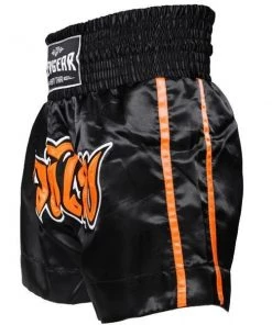 Revgear Kids Muay Thai Shorts - Black Orange 12 Revgear Kids Muay Thai Shorts - Black Orange