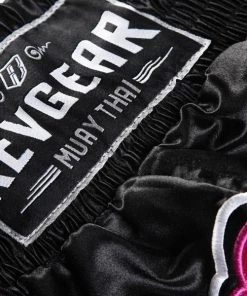 Revgear Kids Muay Thai Shorts - Black Pink 11 Revgear Kids Muay Thai Shorts - Black Pink