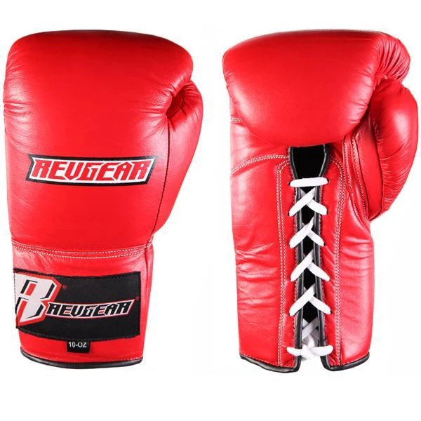 FIGHT GLOVES Revgear Professional Competition Boxing Gloves - Red 6 FIGHT GLOVES Revgear Professional Competition Boxing Gloves - Red