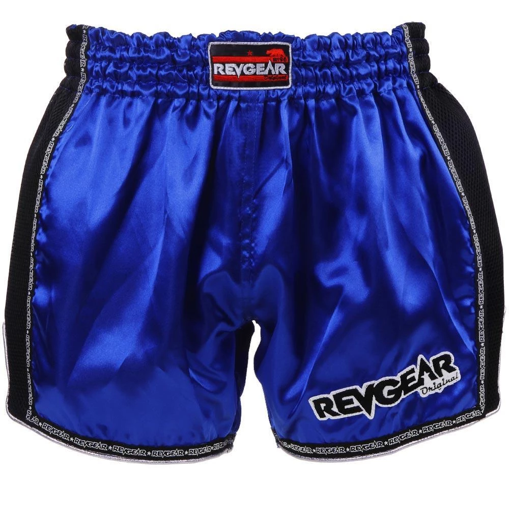 Revgear Original Muay Thai Shorts - Blue 3 Revgear Original Muay Thai Shorts - Blue