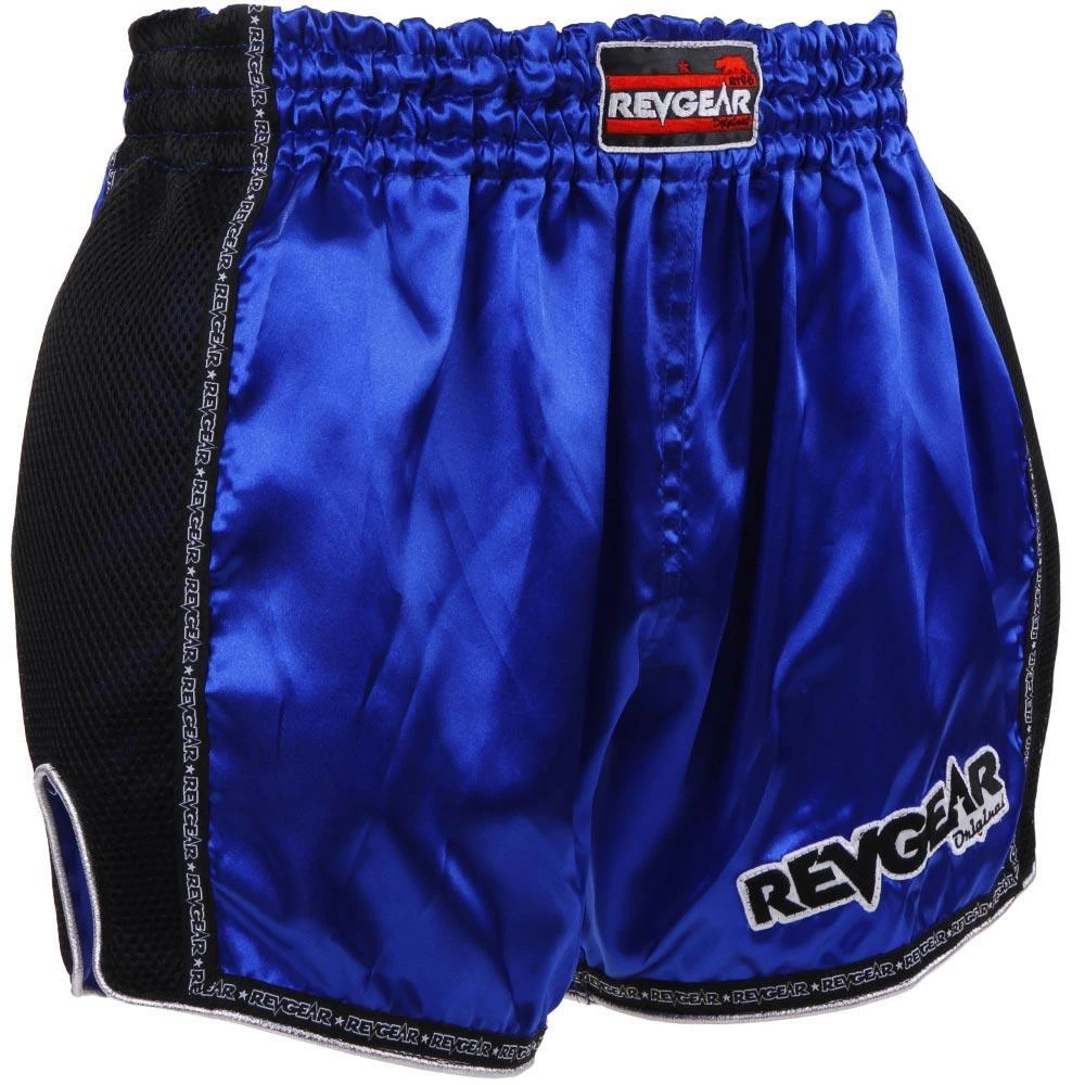 Revgear Original Muay Thai Shorts - Blue 8 Revgear Original Muay Thai Shorts - Blue