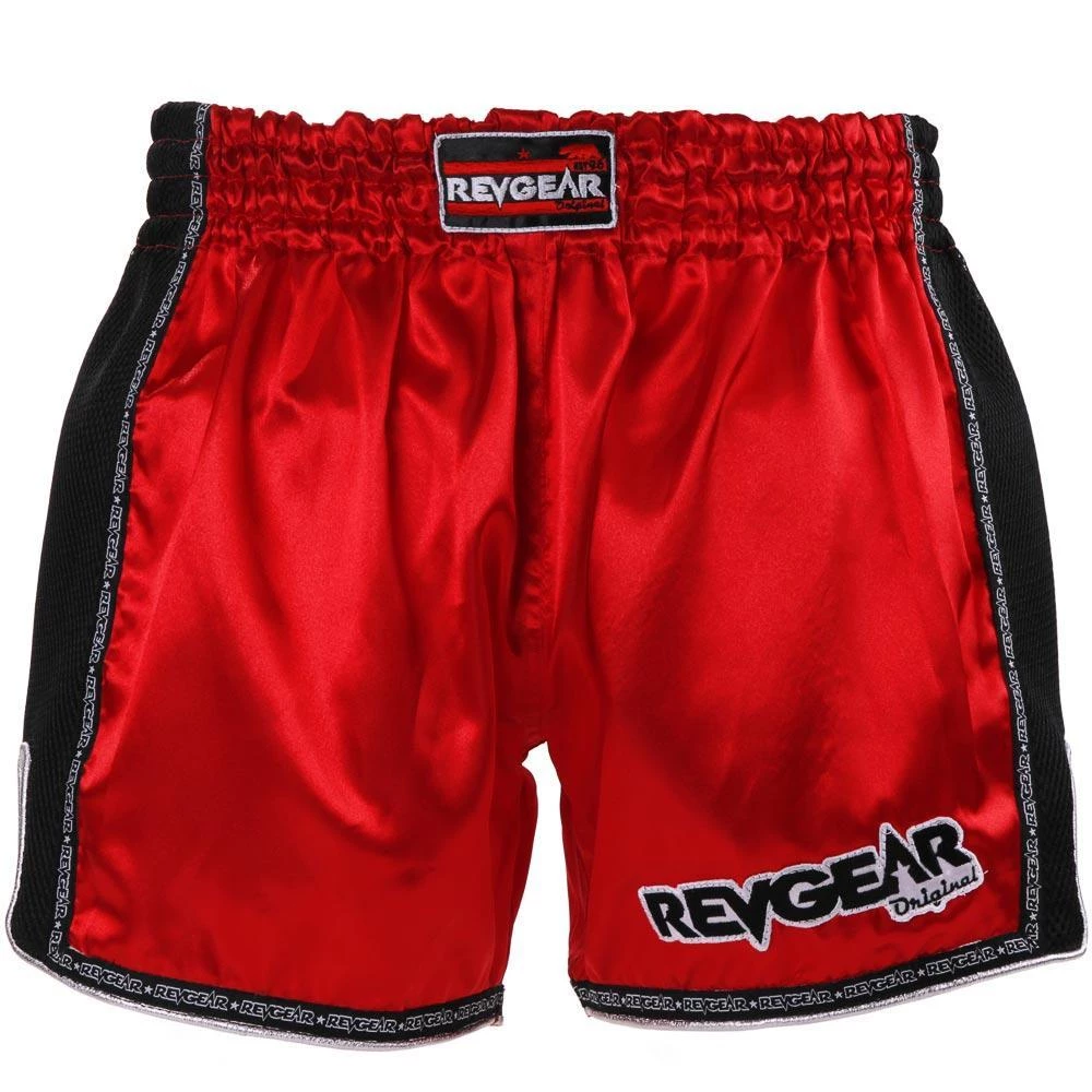 Revgear Original Muay Thai Shorts - Red 3 Revgear Original Muay Thai Shorts - Red