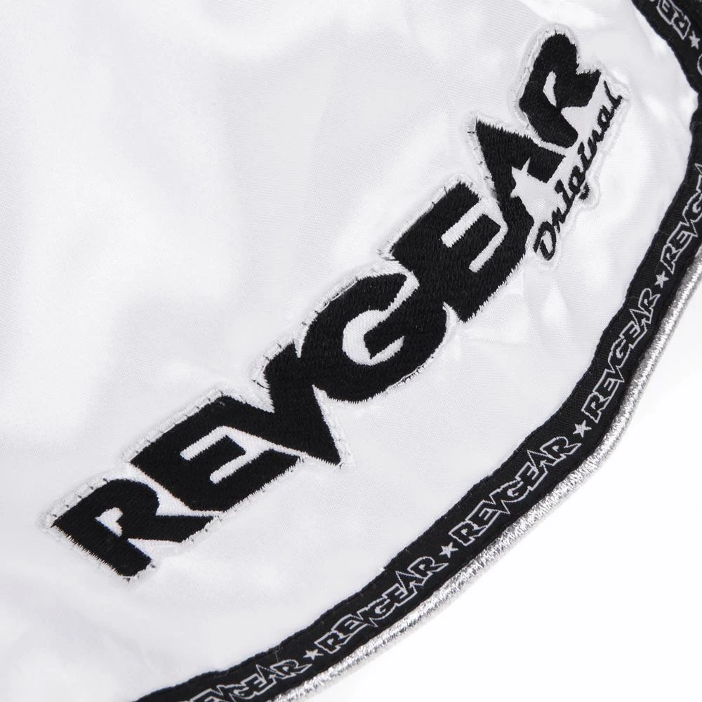 Revgear Original Muay Thai Shorts - White 11 Revgear Original Muay Thai Shorts - White