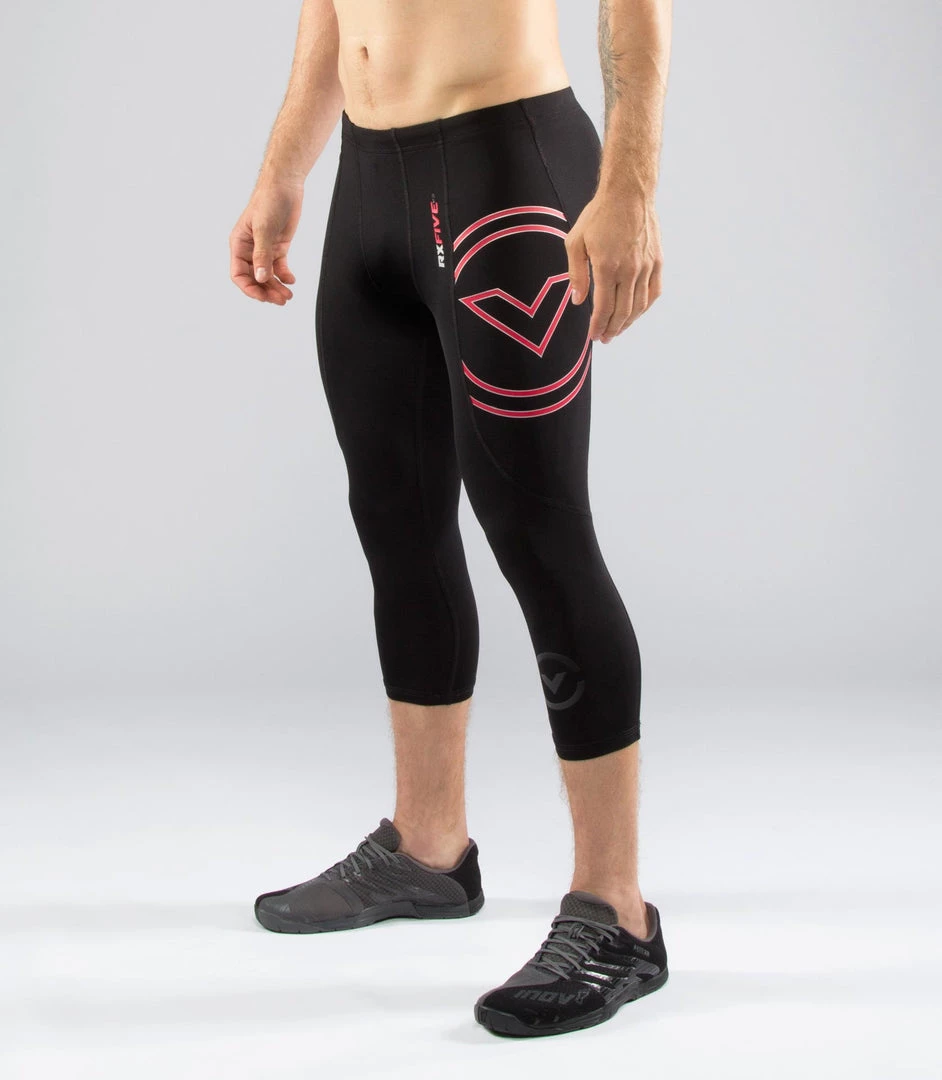 TRAINING Virus StayCool V3 Tech Compression Pants Bootcut Black/Red 3 TRAINING Virus StayCool V3 Tech Compression Pants Bootcut Black/Red