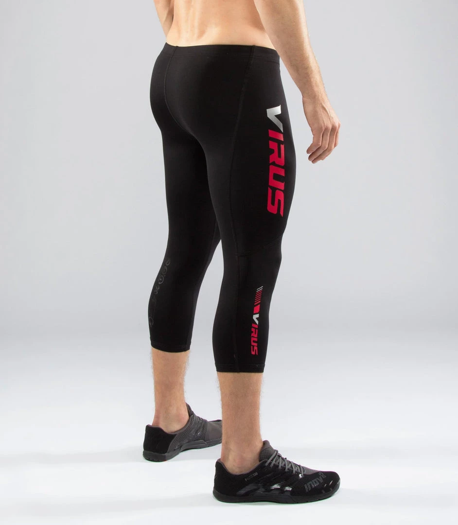 TRAINING Virus StayCool V3 Tech Compression Pants Bootcut Black/Red 4 TRAINING Virus StayCool V3 Tech Compression Pants Bootcut Black/Red
