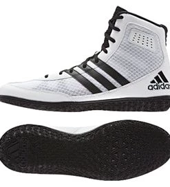 Adidas Mat Wizard Wrestling Boot 3 White/Black Boxing & Wrestling Boots