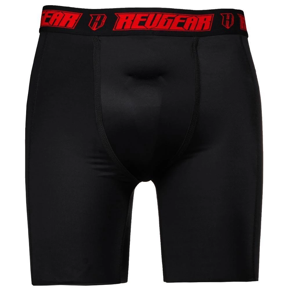 Groin Guards Revgear Compression Shorts With Protective Cup - Black 3 Groin Guards Revgear Compression Shorts With Protective Cup - Black