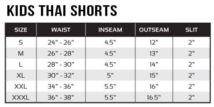 Revgear Kids Muay Thai Shorts - Black Orange 4 Revgear Kids Muay Thai Shorts - Black Orange