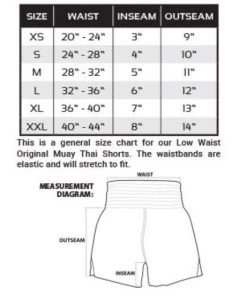 Revgear Original Muay Thai Shorts - Red